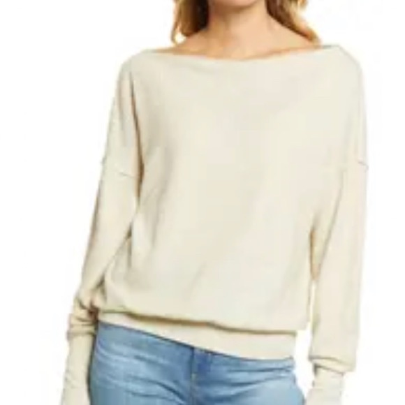 Treasure & Bond Off the shoulder Thermal Knit Sweater - Picture 4 of 4